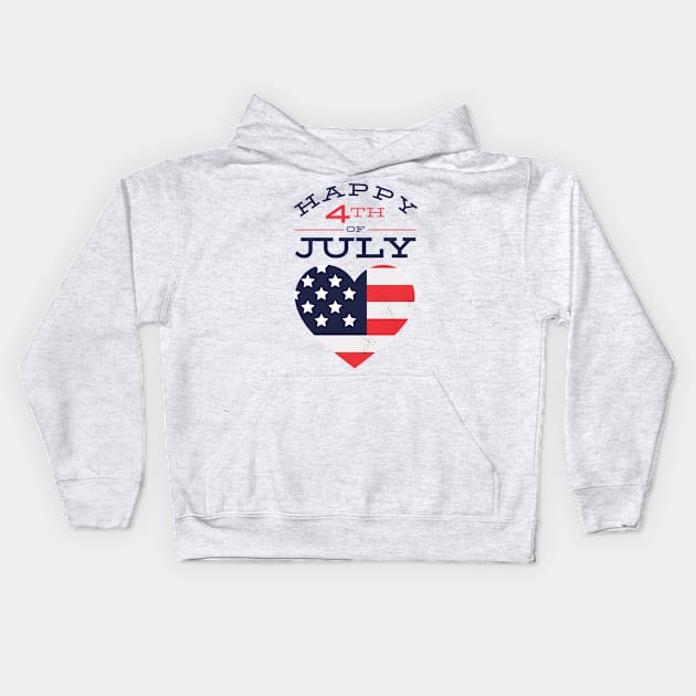 4th July | Independence Day Kids Hoodie by LR_Collections